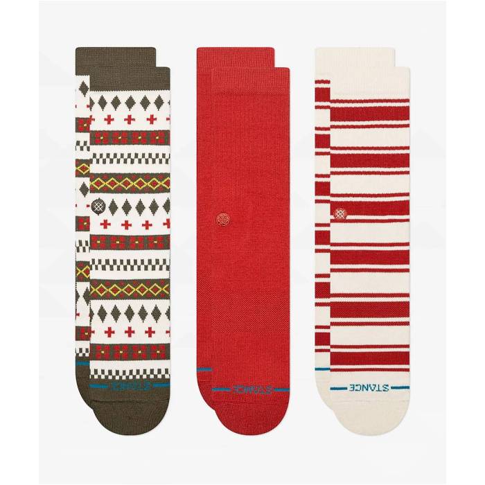 スタンス Stance 【 Cabin Days 3 Pack Crew Socks Men's Multicolor 】 クルー ソックス・靴下 メンズ｜スニケス