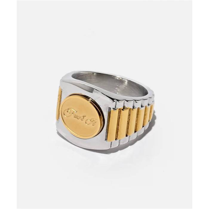 ハフ Huf 【 Worldwide Clothiers Silver & Gold Ring Men's Silver 】 Silver 銀色・シルバー ゴールド メンズ Silver 銀色・シルバー｜スニケス 20,572円