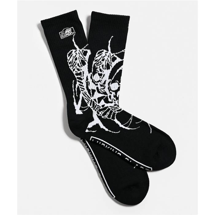 Lurking Class By Sketchy Tank 【 X Kyle Grand Reaper Black Crew Socks Men's Black 】 グランド 黒色 ブラック クルー ソックス・靴下 メンズ 黒色 ブラック