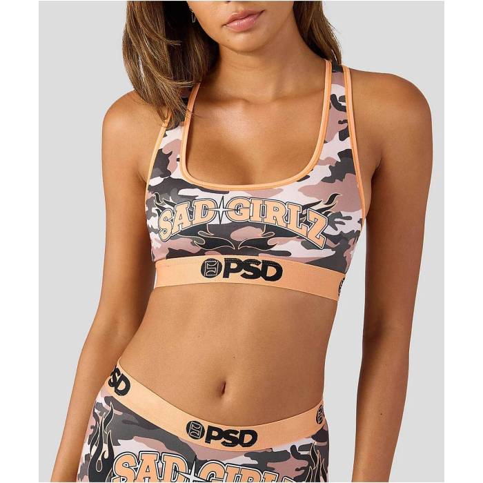 【★百貨店SALE★6/11真夜中2時迄】ピーエスディーアンダーウェア Psd Underwear 【 Psd X $Ad Girlz By Junior H Camo Sports Bra Women\u0027s Multicolor 】 合鴨柄 レディース