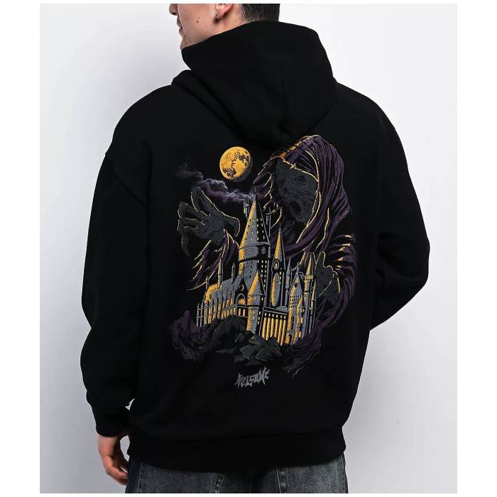 【★百貨店SALE★6/11十二時2時迄】Welcome Skateboards 【 Harry Potter X Welcome Dementor Black Hoodie Men\u0027s Black 】 黒いこと 黒いこと フーディー パーカー メンズ 黒いこと 黒いこと