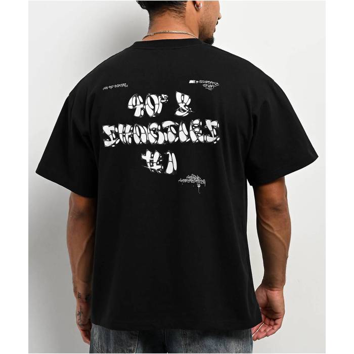 【★百貨店SALE★6/11真夜中2時迄】40S \u0026 Shorties 【 Cold Game Black T-Shirt Men\u0027s Black 】 Game 力くらべ 黒いこと 黒いこと ティーシャツ メンズ 黒いこと 黒いこと
