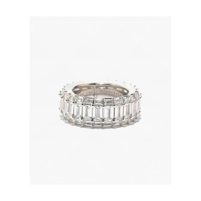 The Gold Gods 【 Vermeil Diamond Baguette Eternity White Gold Ring Men's Silver 】 ダイヤモンド 白色 ホワイト ゴールド メンズ Silver 銀色・シルバー