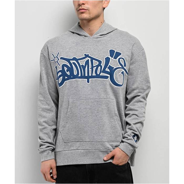サウスポール Southpole 【 Tag Grey Hoodie Men's Grey 】 タグ 灰色 グレー フーディー パーカー メンズ 灰色 グレー