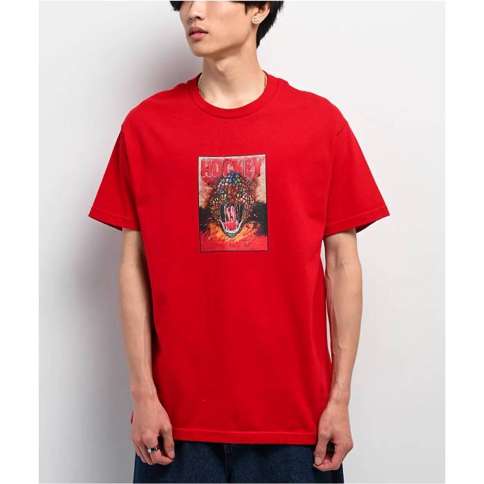 Hockey 【 War On Ice Red T-Shirt Men\u0027s Red 】 Red 赤・赤いこと プルオーバー メンズ Red 赤・赤いこと