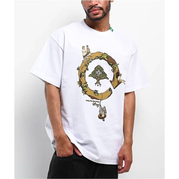 【★百貨店SALE★6/11真夜中2時迄】Lrg 【 Never Grow Up White T-Shirt Men\u0027s White 】 白いこと 白いこと ティーシャツ メンズ 白いこと 白いこと