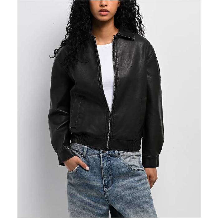 Stitch Fusion 【 Black Bomber Jacket Women's Black 】 黒色 ブラック Jacket ジャケット レディース 黒色 ブラック 20,572円