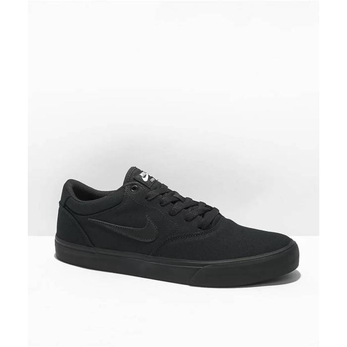 ナイキ Nike 【 Sb Chron 2 Black Canvas Skate Shoes Men Black 】 エスビー 黒色 ブラック Skate スケート シューズ 運動靴 メンズ 黒色 ブラック