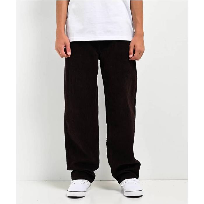 【★百貨店SALE★6/11真夜中2時迄】帝国 Empyre 【 Kids Loose Fit java Corduroy Skate Pants Kids\u0027 Brown 】 コール天 Skate 滑る 赤銅色 赤銅色