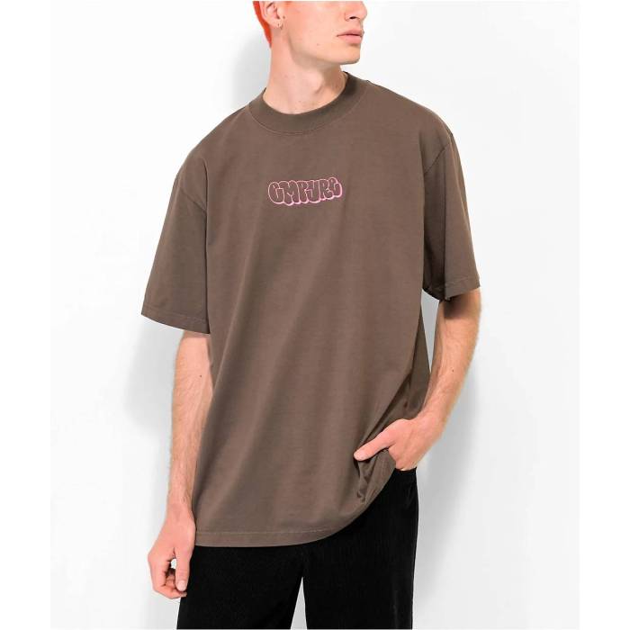 エンパイア Empyre 【 Graffiti Embroidered Brown T-Shirt Men's Brown 】 茶色 ブラウン Tシャツ メンズ 茶色 ブラウン