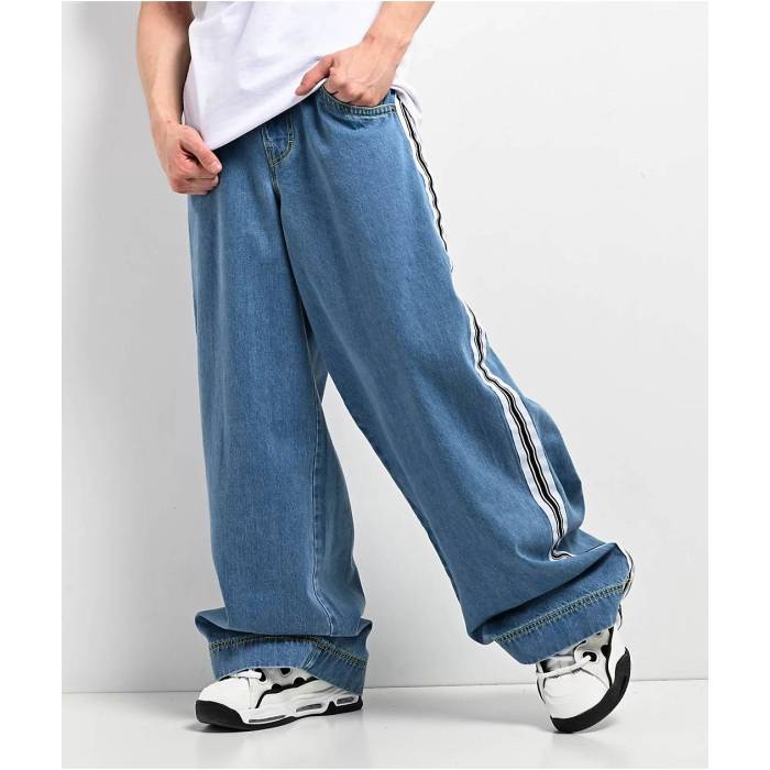 【★百貨店SALE★6/11夜夜中2時迄】A.lab 【 Stripe Rave Blue Jeans Men\u0027s Blue 】 Stripe 縞模様 青味 青み デニム メンズ 青味 青み