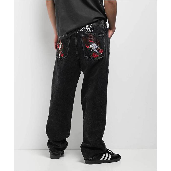 Ninth Hall 【 Ambush Embroidered Black Denim Jeans Men's Black 】 黒色 ブラック デニム ジーンズ メンズ 黒色 ブラック｜スニケス
