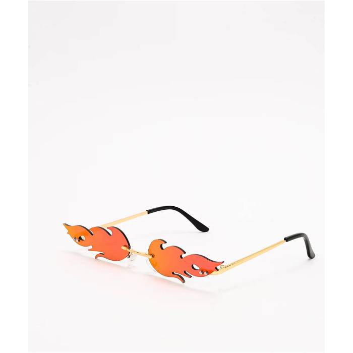 ペタルズアンドピーコックス Petals And Peacocks 【 Flames Red & Gold Sunglasses Men's Red 】 フレームス Red 赤・レッド ゴールド サングラス メンズ Red 赤・レッド