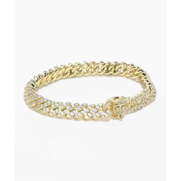 The Gold Gods 【 Straight 8Mm Gold Cuban Bracelet Men's Gold 】 ゴールド キューバン ブレスレット メンズ ゴールド|スニケス