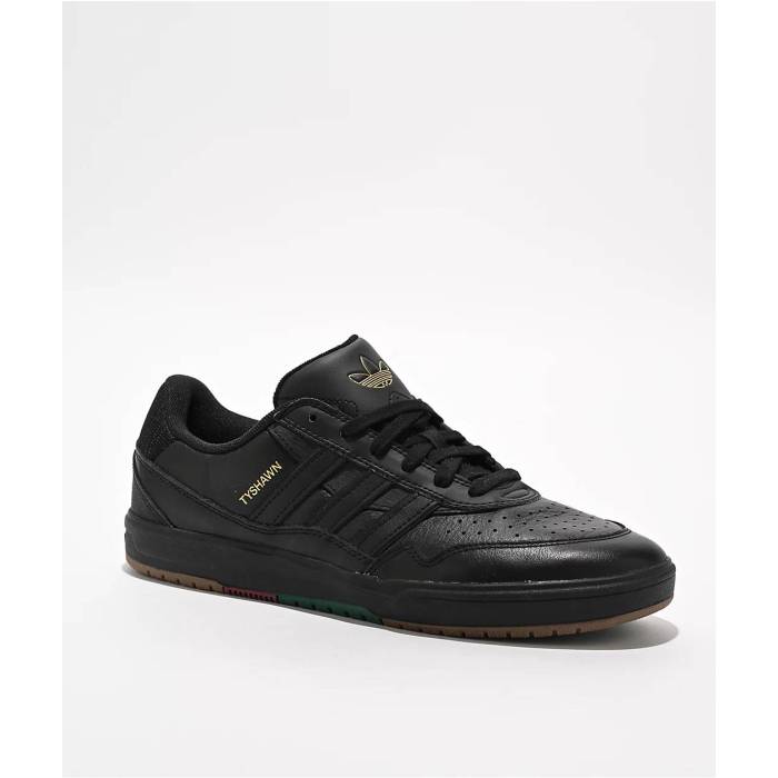 アディダス Adidas 【 Tyshawn Ii Core Black \u0026 Gum Skate Shoes Men\u0027s Black 】 中核グループ 黒いこと 黒いこと Skate 滑る シューズ 運動すること靴 メンズ 黒いこと 黒いこと