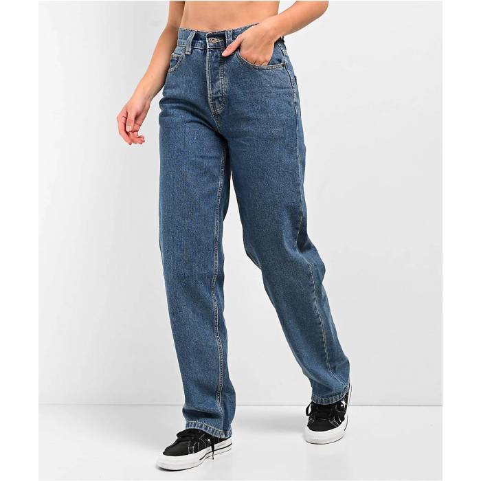 ディッキーズ Dickies 【 Thomasville Relaxed Fit Chambray Light Blue Denim Jeans Women\u0027s Blue 】 青味 青み ジーンズ デニム レディース 青味 青み