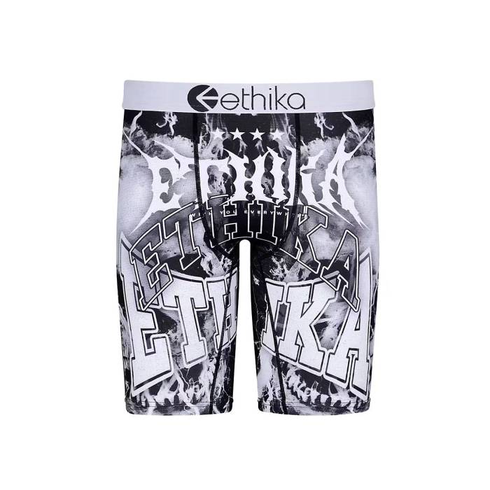 エシカ Ethika 【 Kids Skullshocker Boxer Briefs Kids\u0027 Black 】 黒いこと 黒いこと