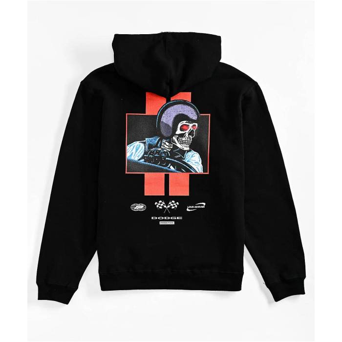 【★百貨店SALE★6/11真夜中2時迄】大時代 Primitive 【 X Dodge Kids Racer Black Hoodie Kids\u0027 Black 】 黒いこと 黒いこと フーディー パーカー 黒いこと 黒いこと