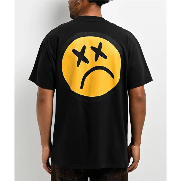 Sad Boyz 【 $Ad Boyz By Junior H Black Frown T-Shirt Men's Black 】 黒色 ブラック Tシャツ メンズ 黒色 ブラック|スニケス