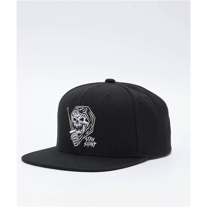 【★百貨店SALE★6/11真夜中2時迄】Lurking Class By Sketchy Tank 【 Stay Sharp Black Snapback Hat Men\u0027s Black 】 黒いこと 黒いこと Snapback スナップバック 御徒面子 メンズ 黒いこと 黒いこと