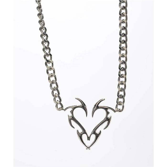 Krone 【 Heart Silver 16" Chain Necklace Men's Silver 】 Silver 銀色・シルバー ネックレス メンズ Silver 銀色・シルバー|スニケス
