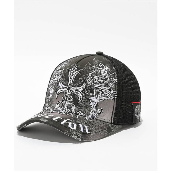 希少 INDEPENDENT アイアンクロス カモ柄 メッシュキャップ 希少