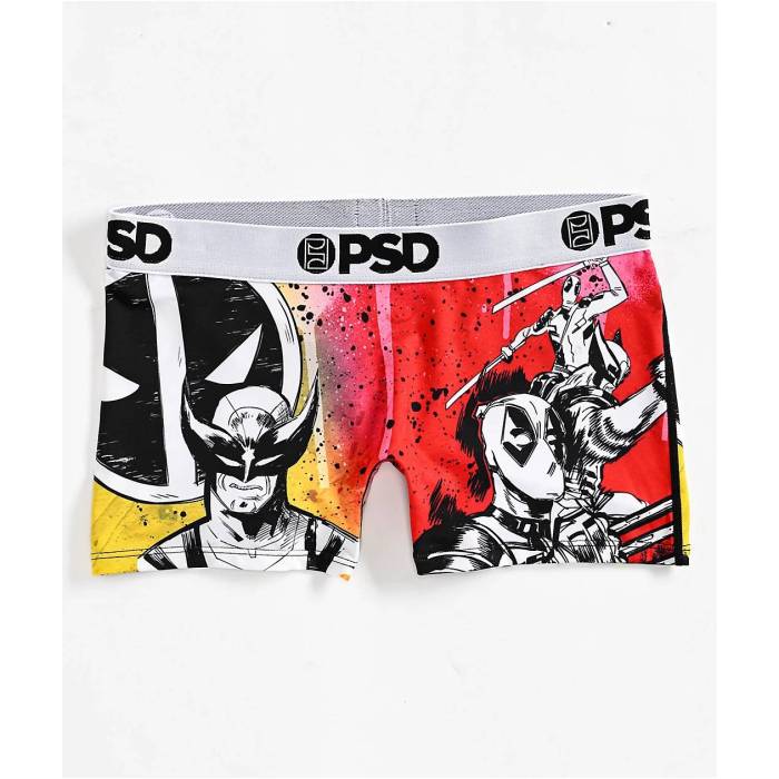 【★百貨店SALE★6/11真夜中2時迄】ピーエスディーアンダーウェア Psd Underwear 【 Psd X Deadpool Wolverine And Deadpool Holy Snikt! Boyshort Underwear Women\u0027s White 】 アンダー御召しもの 下着類 レディース 白いこと 白いこと
