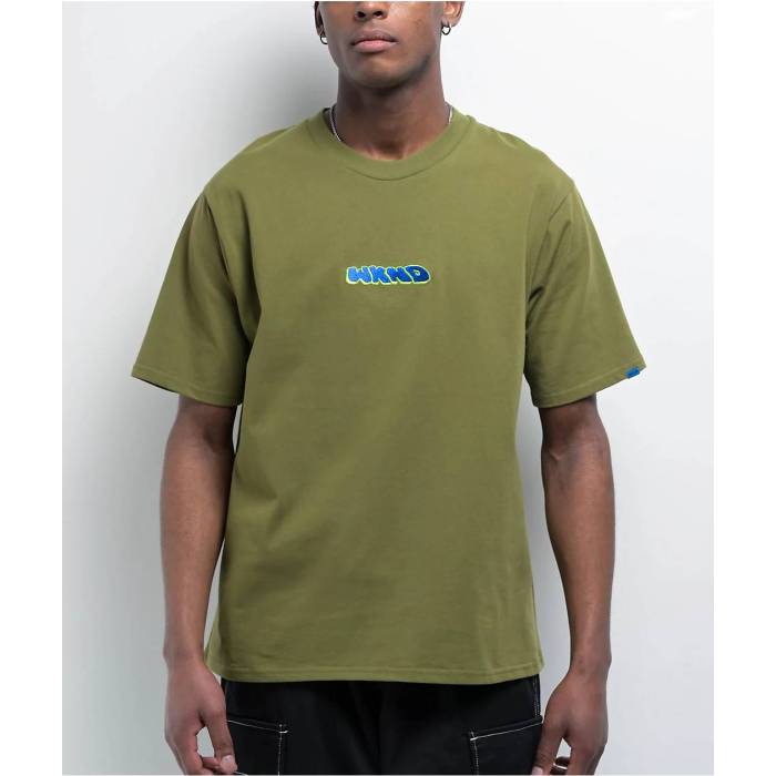 【★百貨店SALE★6/11真夜中2時迄】Wknd Skateboards 【 Wknd 3D Olive T-Shirt Men\u0027s Green 】 olive オリーブ ティーシャツ メンズ green 緑・緑であること