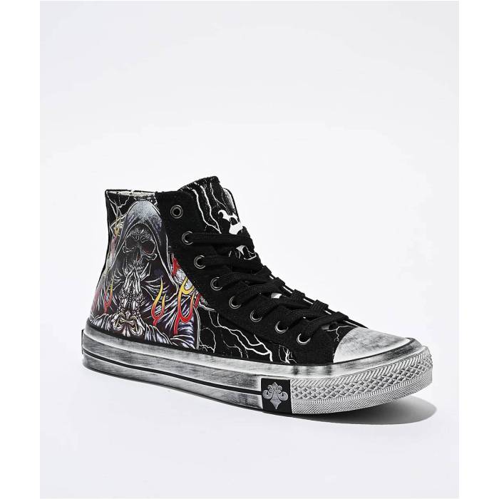 アフリクション Affliction 【 Phantom Fire Black Grey \u0026 Red Shoes Men\u0027s Black 】 たき火 黒いこと 黒いこと 薄墨色 薄墨色 Red 赤・赤いこと シューズ 運動すること靴 メンズ 黒いこと 黒いこと
