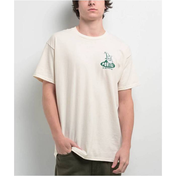 【★百貨店SALE★6/11真夜中2時迄】Portal Dimension 【 Glimpse Beige T-Shirt Men\u0027s Natural 】 ベージュ ティーシャツ メンズ 自然的