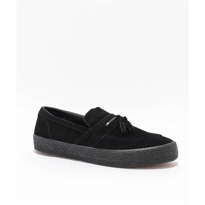 Last Resort Ab 【 Vm005 Black Loafer Skate Shoes Men\u0027s Black 】 黒いこと 黒いこと 置き目毛皮 シューズ Skate 滑る シューズ 運動すること靴 メンズ 黒いこと 黒いこと
