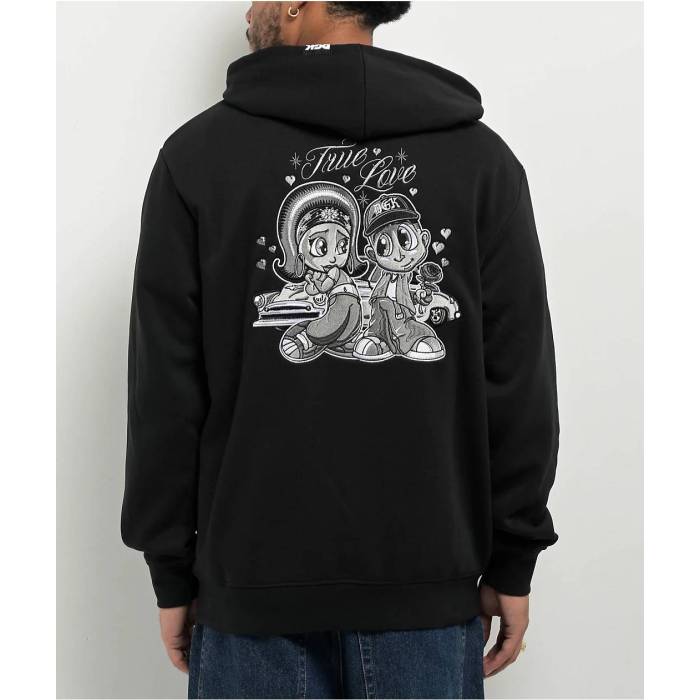 【★百貨店SALE★6/11真夜中2時迄】DGK Dgk 【 Fool For You Black Zip Hoodie Men\u0027s Black 】 黒いこと 黒いこと フーディー パーカー メンズ 黒いこと 黒いこと