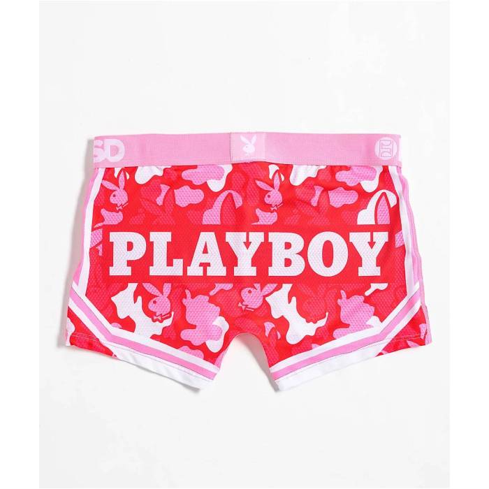 【★百貨店SALE★6/11真夜中2時迄】ピーエスディーアンダーウェア Psd Underwear 【 Psd X Playboy Love Camo Pink Boyshort Underwear Women\u0027s Pink 】 合鴨柄 pink さくら色 アンダー御召しもの 下着類 レディース pink さくら色