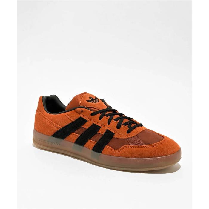 アディダス Adidas 【 Aloha Super Fox Red & Black Skate Shoes Unisex Dark Orange 】 アロハ フォックス Red 赤・レッド 黒色 ブラック Skate スケート シューズ 運動靴 ユニセックス orange 橙・オレンジ