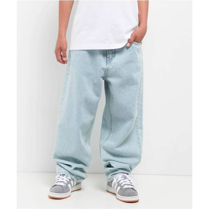 【★百貨店SALE★6/11真夜中2時迄】帝国 Empyre 【 Kids Colby Light Blue Ultra Loose Denim Skate Jeans Kids\u0027 Blue 】 青碧 青碧 ultra ウルトラ ジーンズ Skate 滑る デニム 青碧 青碧