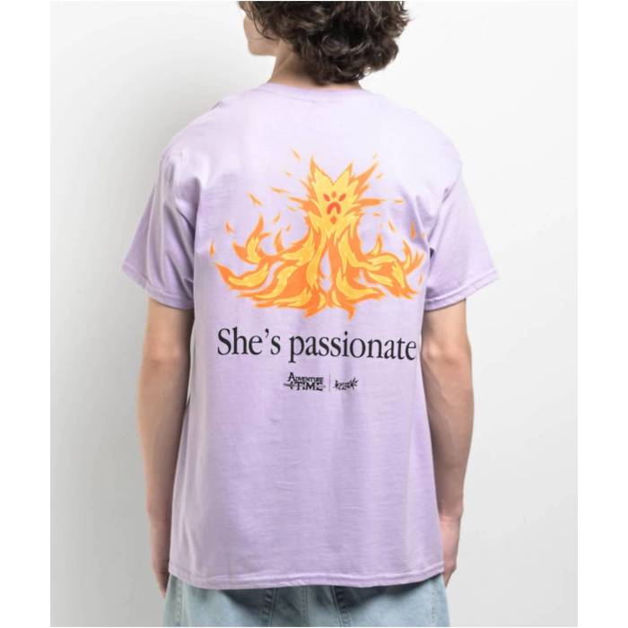【★百貨店SALE★6/11真夜中2時迄】Welcome Skateboards 【 Adventure Time X Welcome Flame Princess Purple T-Shirt Men\u0027s Light Pastel Purple 】 ひと休み お姫様 Purple 紫・パープル ティーシャツ メンズ Purple 紫・パープル