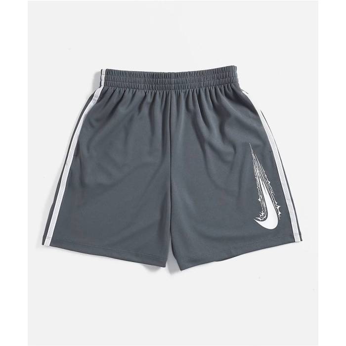 ナイキ Nike 【 Kids Swoosh Grey Mesh Shorts Kids' Grey 】 Swoosh スウッシュ・スウォッシュ 灰色 グレー ショーツ 灰色 グレー