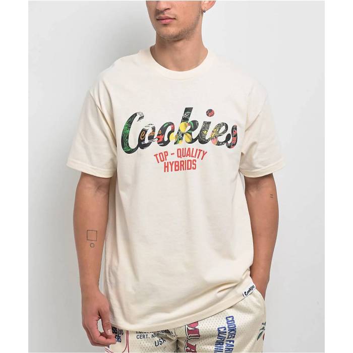 【★百貨店SALE★6/11十二時2時迄】Cookies Clothing 【 Cookies Cuban Link Natural T-Shirt Men\u0027s Natural 】 キューバ共和国ン 自然的 プルオーバー メンズ 自然的