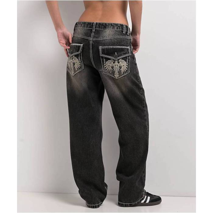Ninth Hall 【 Idle Chapel Black Wash Straight Leg Jeans Women's Black 】 黒色 ブラック ジーンズ レディース 黒色 ブラック｜スニケス
