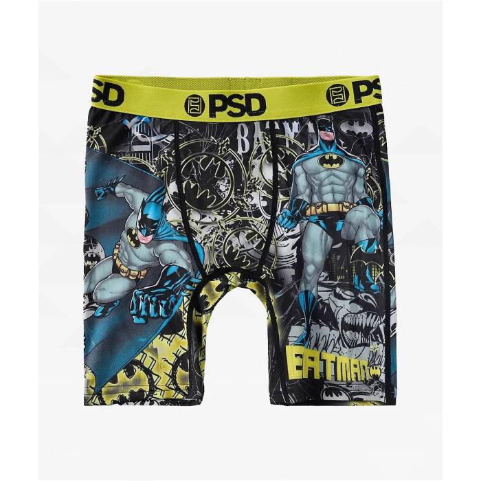 ピーエスディーアンダーウェア Psd Underwear 【 Psd X Batman Kids I アメリシウム Batman Boxer Briefs Kids\u0027 Black 】 黒いこと 黒いこと