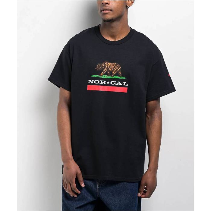 Nor Cal 【 Republic Black T-Shirt Men's Black 】 黒色 ブラック Tシャツ メンズ 黒色 ブラック