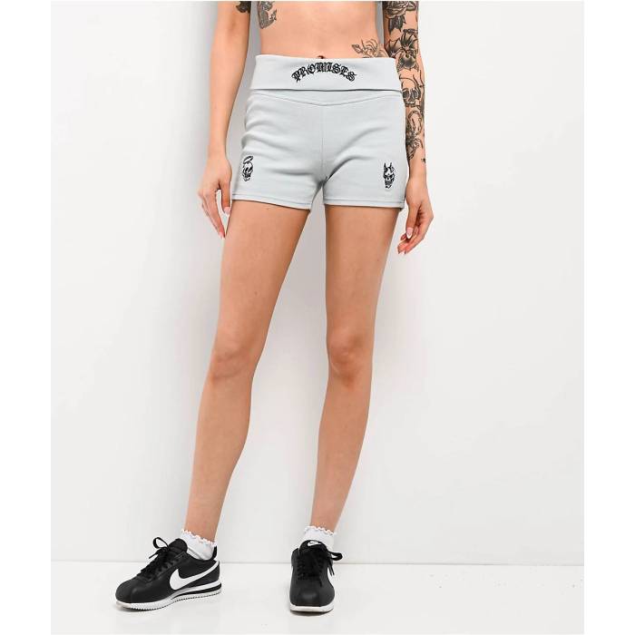Broken Promises 【 Innocence Light Blue Foldover Shorts Women's Blue 】 青色 ブルー ショーツ レディース 青色 ブルー