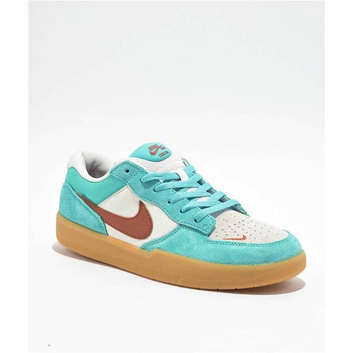 【★百貨店SALE★6/11真夜中2時迄】ナイキ Nike 【 Sb Force 58 Frost Russet \u0026 Gum Skate Shoes Unisex Turquoise/Aqua 】 エスビー Skate 滑る シューズ 運動すること靴 ユニ一発やる アクア