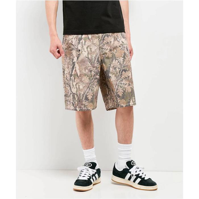 Ninth Hall 【 Faded Camo Double Knee Loose Carpenter Shorts Men's Multicolor 】 カモ柄 ショーツ メンズ 21,316円
