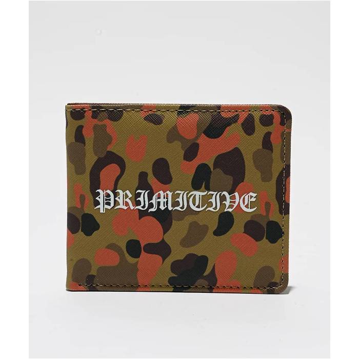 【★百貨店SALE★6/11夜夜中2時迄】元始的 Primitive 【 Rider Camo Bifold Wallet Men\u0027s Multicolor 】 間鴨柄 Wallet ウォレット・紙入れ メンズ