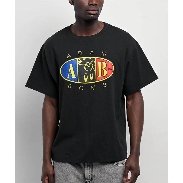 Adam Bomb 【 5 Star Black T-Shirt Men's Black 】 黒色 ブラック Tシャツ メンズ 黒色 ブラック