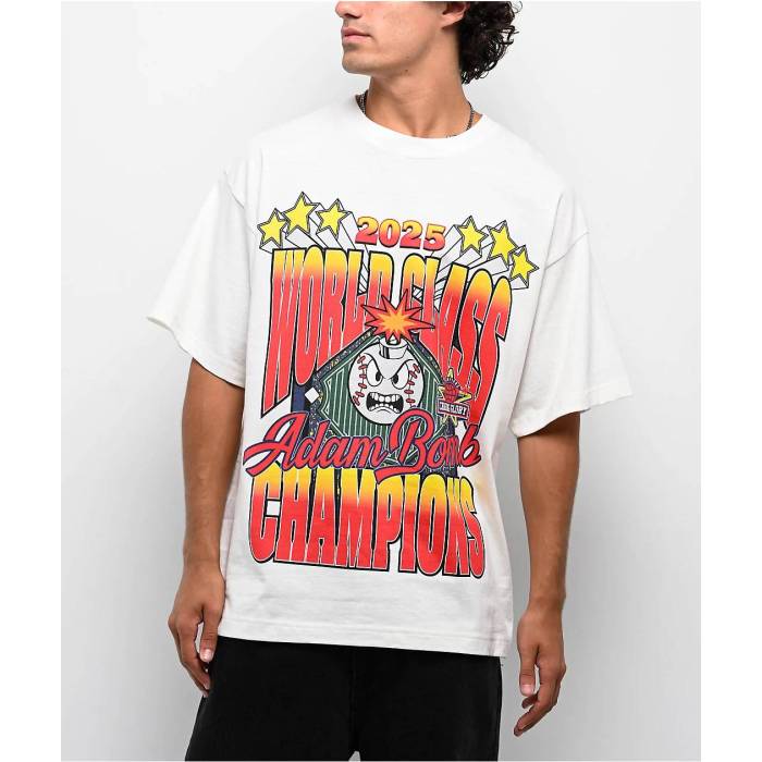 Adam Bomb 【 World Class Beige T-Shirt Men\u0027s White 】 ベージュ プルオーバー メンズ 白いこと 白いこと