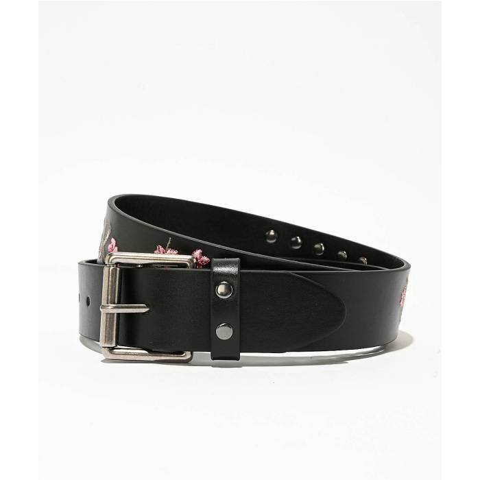 DGK Dgk 【 Hanami Embroidered Black Belt Men\u0027s Black 】 黒いこと 黒いこと 胴締め メンズ 黒いこと 黒いこと
