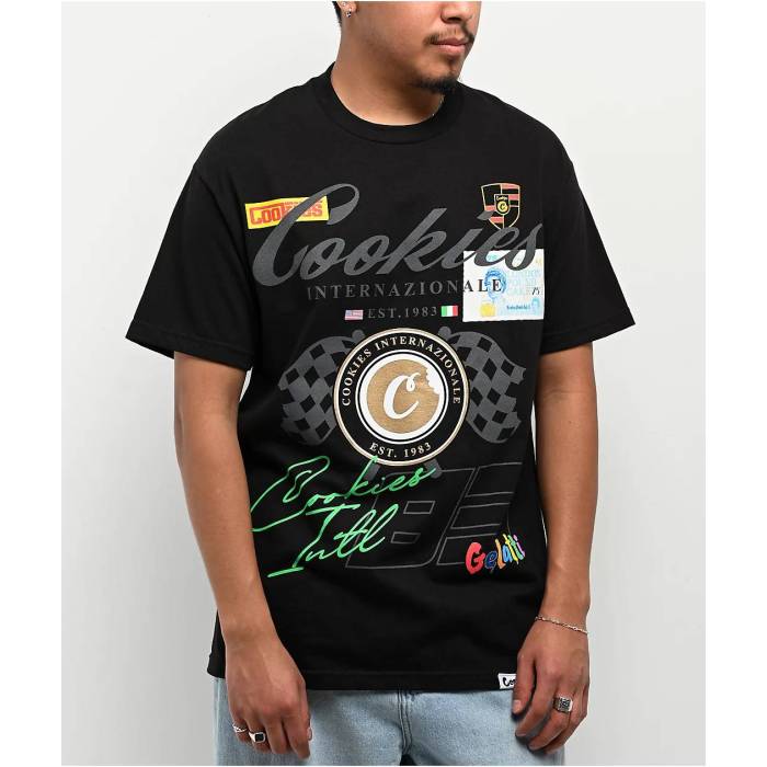 Cookies Clothing 【 Cookies Lake Como Black T-Shirt Men's Black 】 黒色 ブラック Tシャツ メンズ 黒色 ブラック