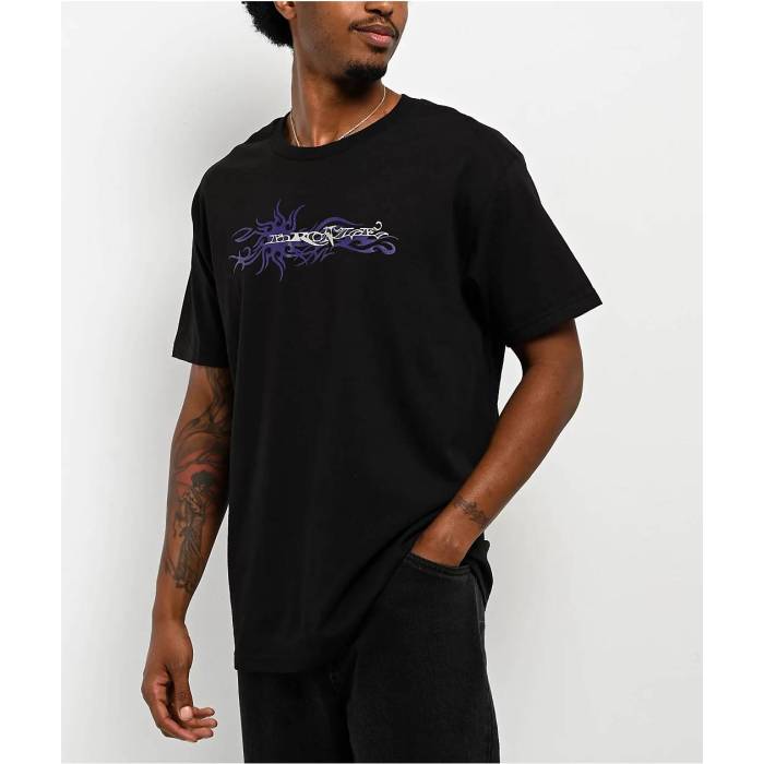 Bronze 56K 【 Edge Black T-Shirt Men\u0027s Black 】 黒いこと 黒いこと プルオーバー メンズ 黒いこと 黒いこと